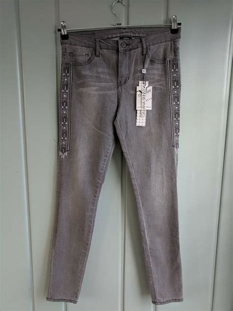 NWT Versace V1969 Italia Gray Giuliana Skinny Jeans 26/2